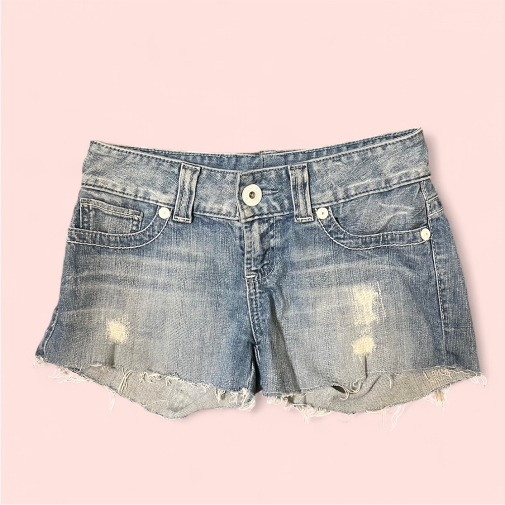 G by Guess Y2K Blue Jean Shorts Distressed